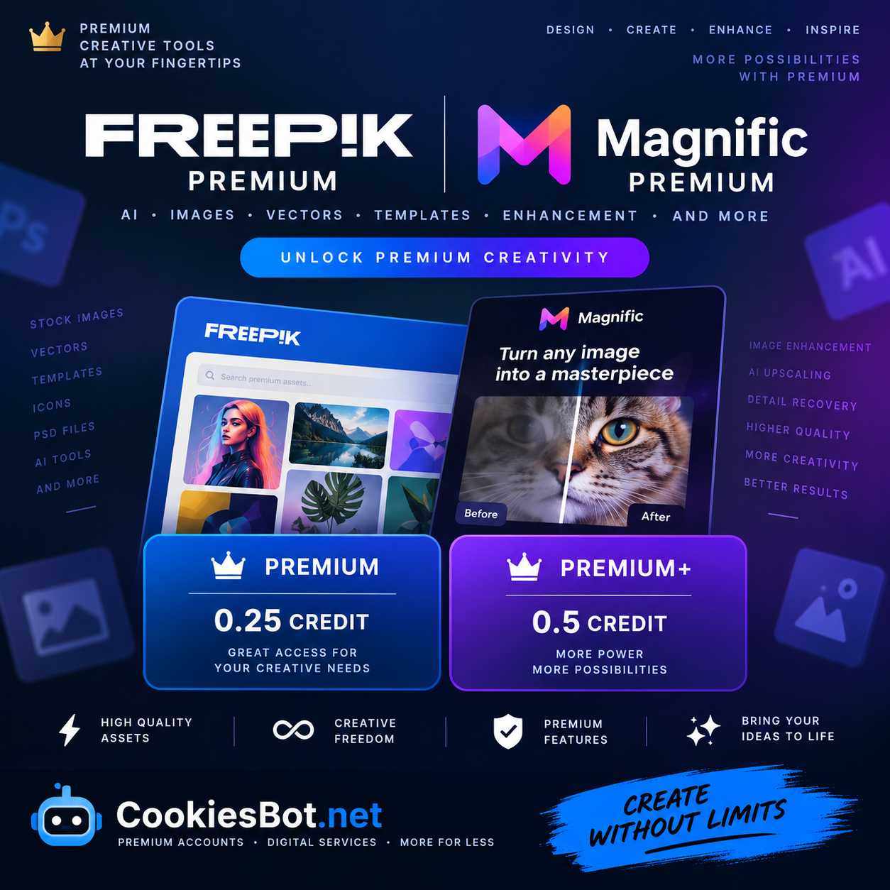 Freepik (Magnific)
